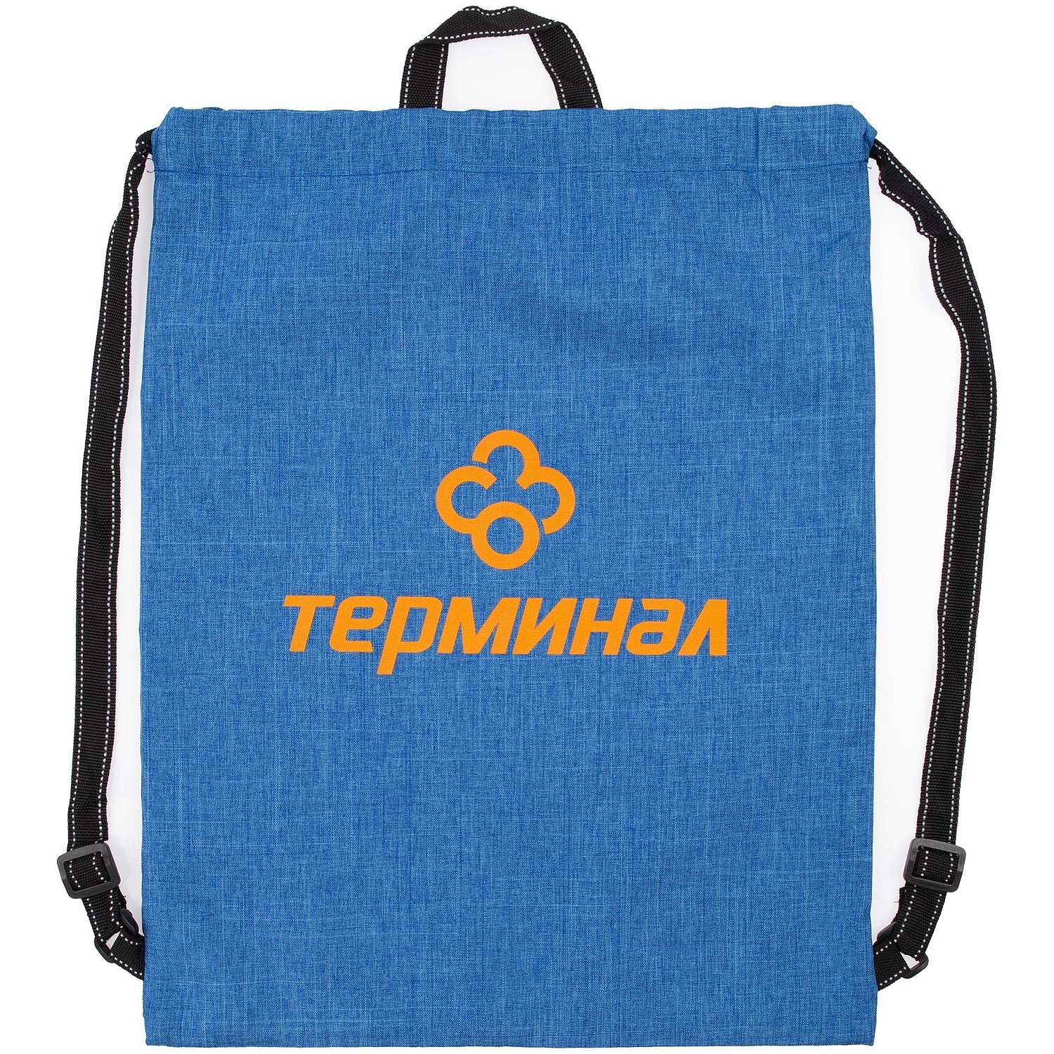 Рюкзак-мешок Melango, синий с логотипом