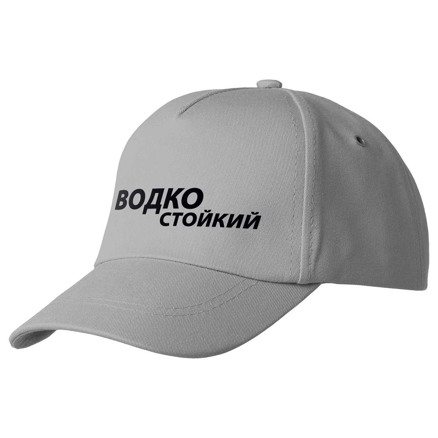 Бейсболка Convention, серая с логотипом