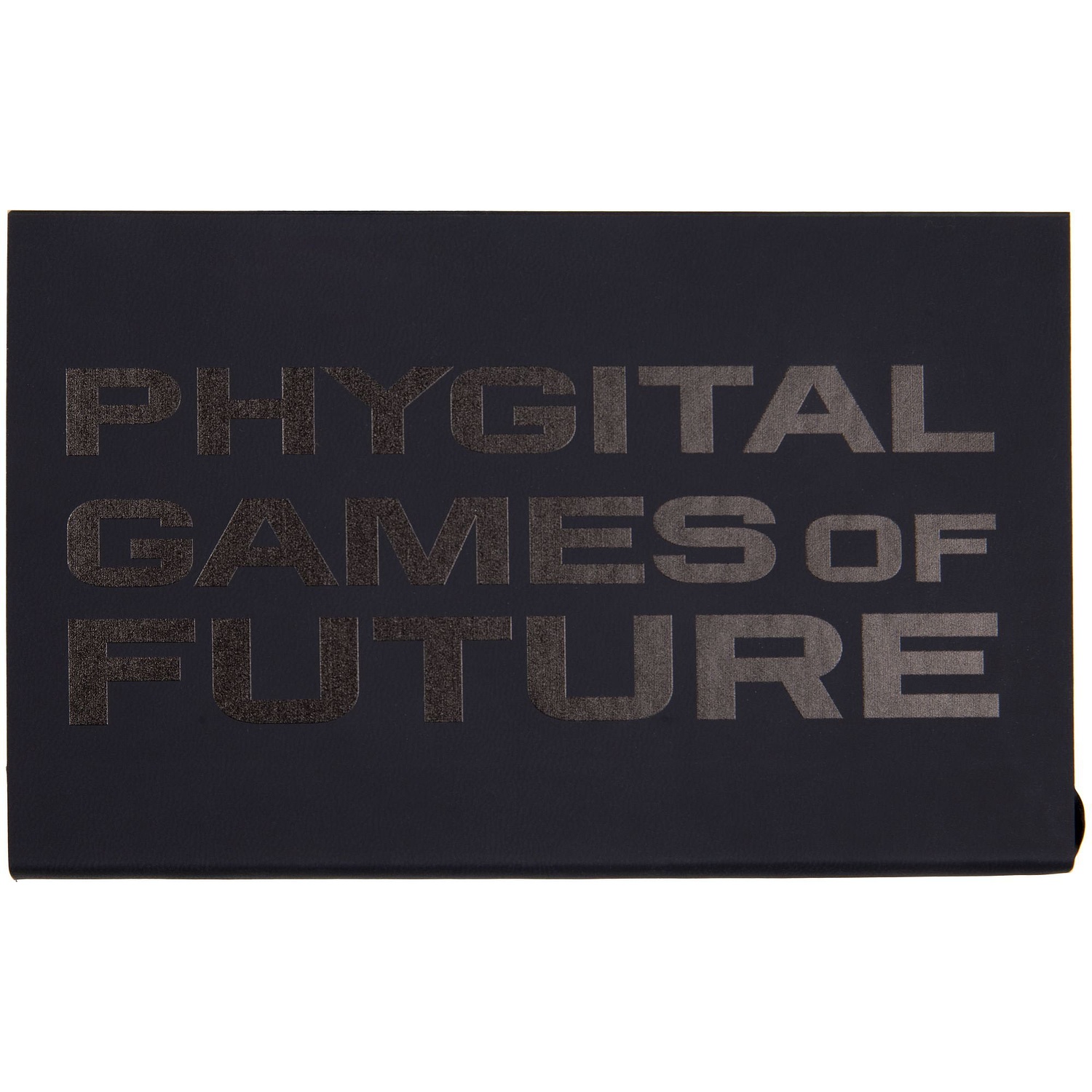 Ежедневник Flat Mini, недатированный, иссиня-черный с логотипом