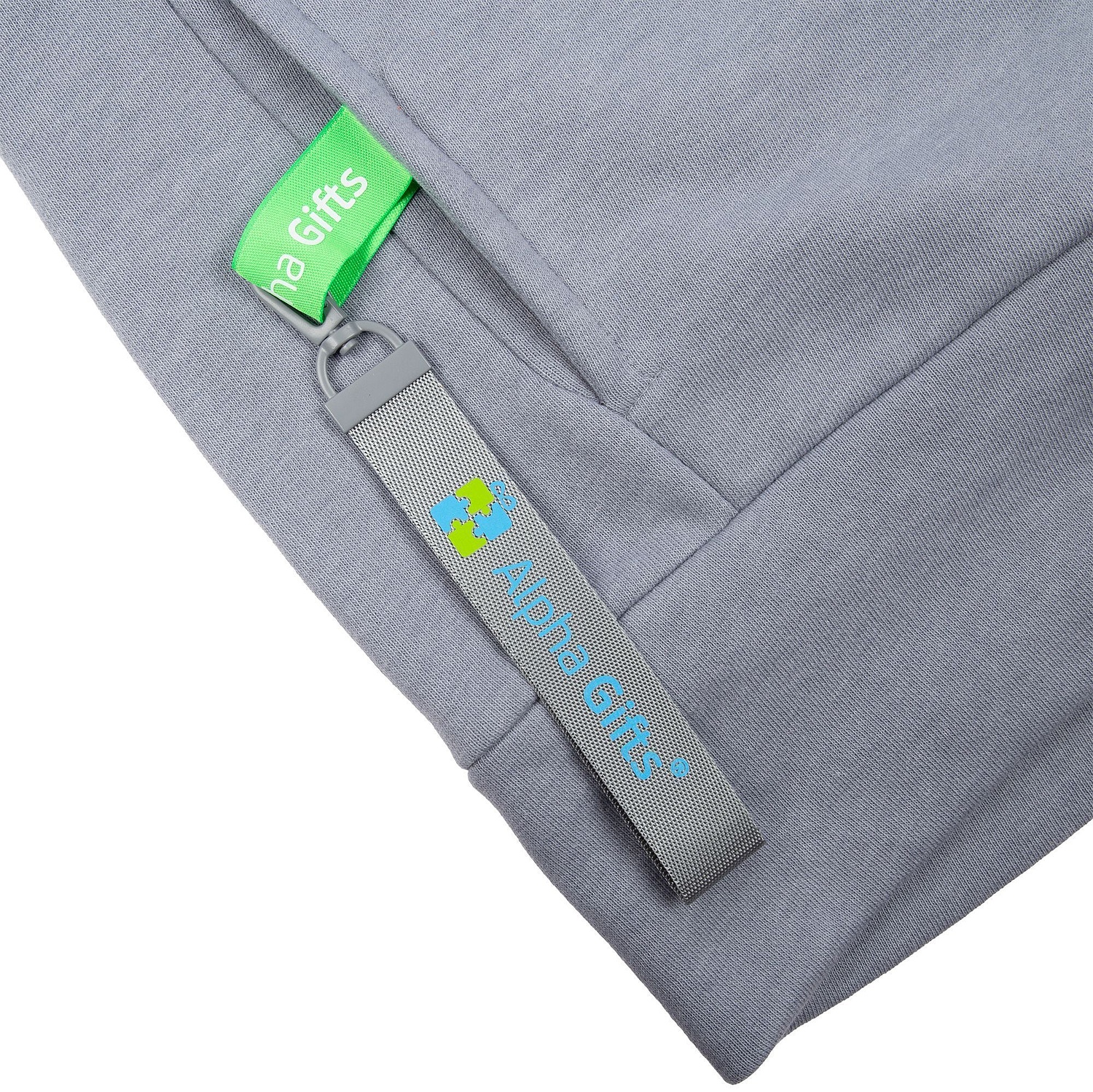 Худи унисекс H2, серое с логотипом