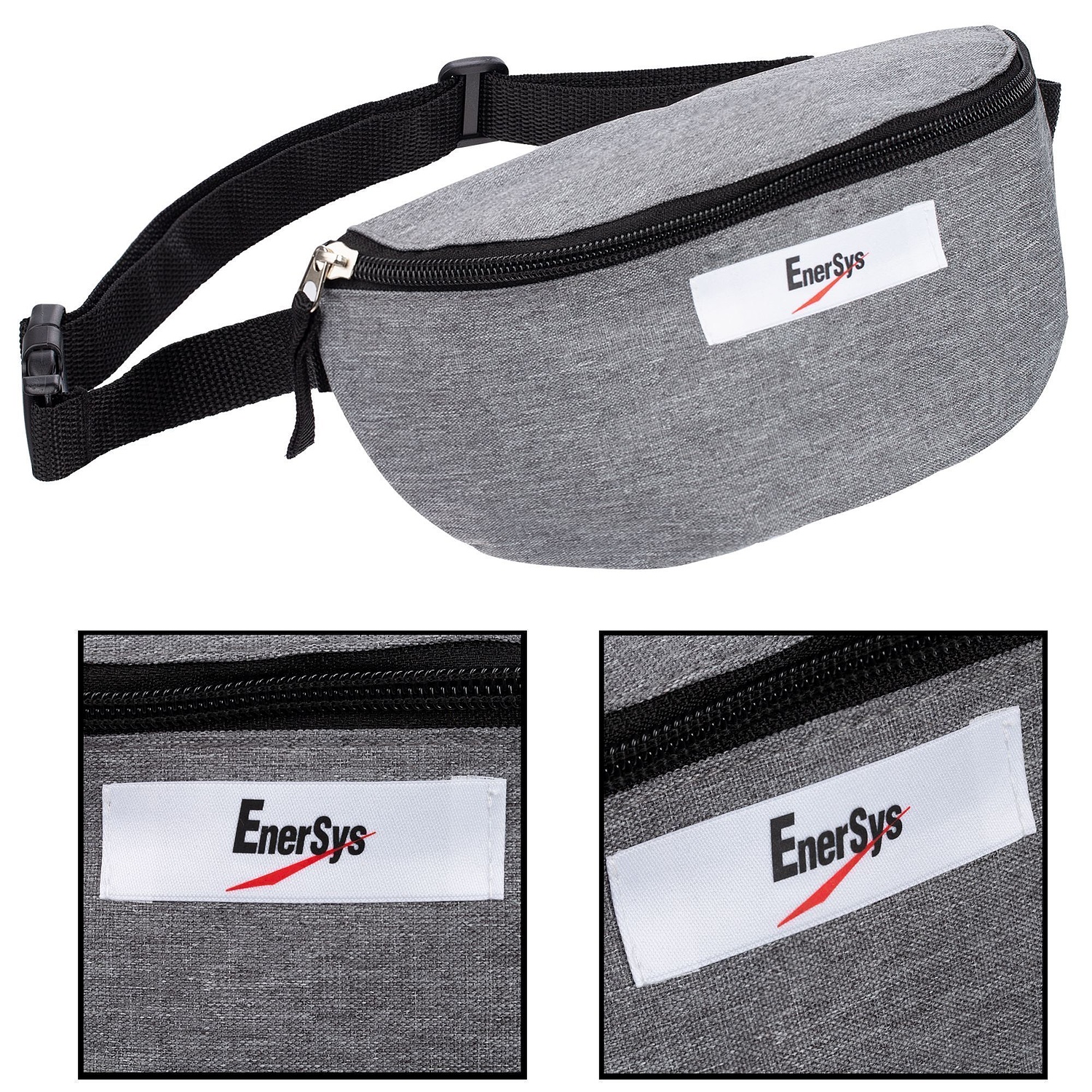 Поясная сумка Handy Dandy, серая с логотипом