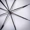 Зонт-трость Wind, серебристый с логотипом