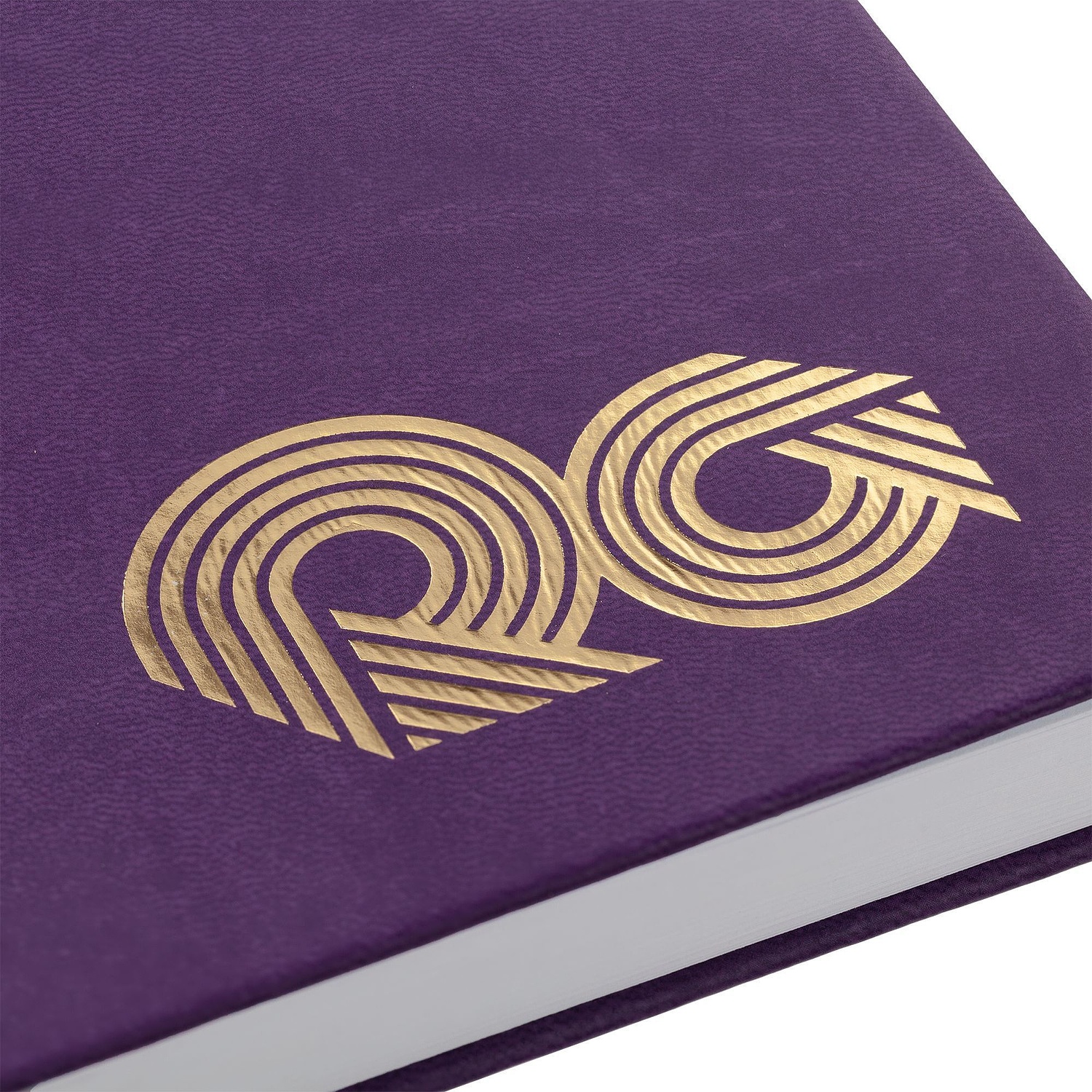 Ежедневник New Latte, недатированный, фиолетовый с логотипом