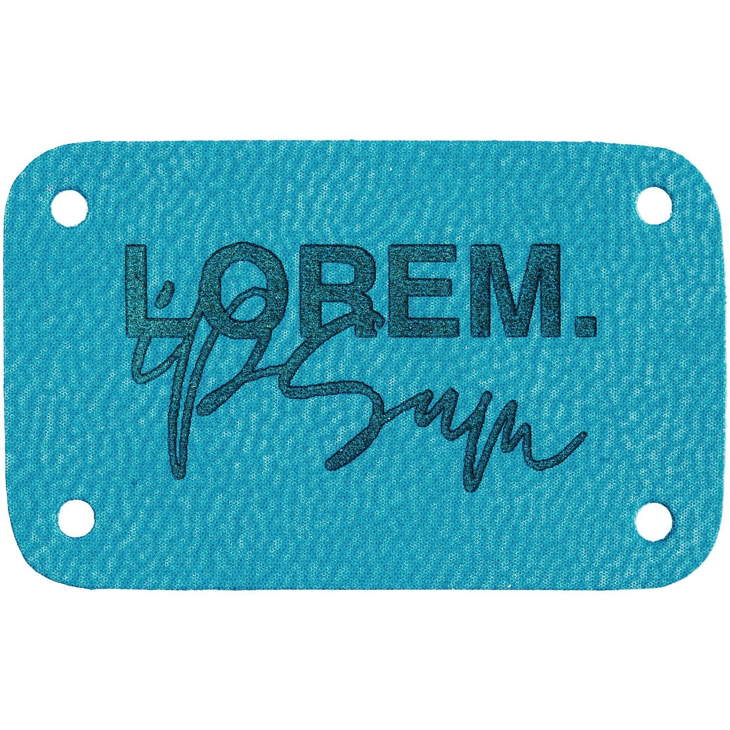 Лейбл Eta Latte, S, бирюзовый с логотипом