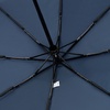 Зонт складной Classic, темно-синий с темной ручкой с логотипом
