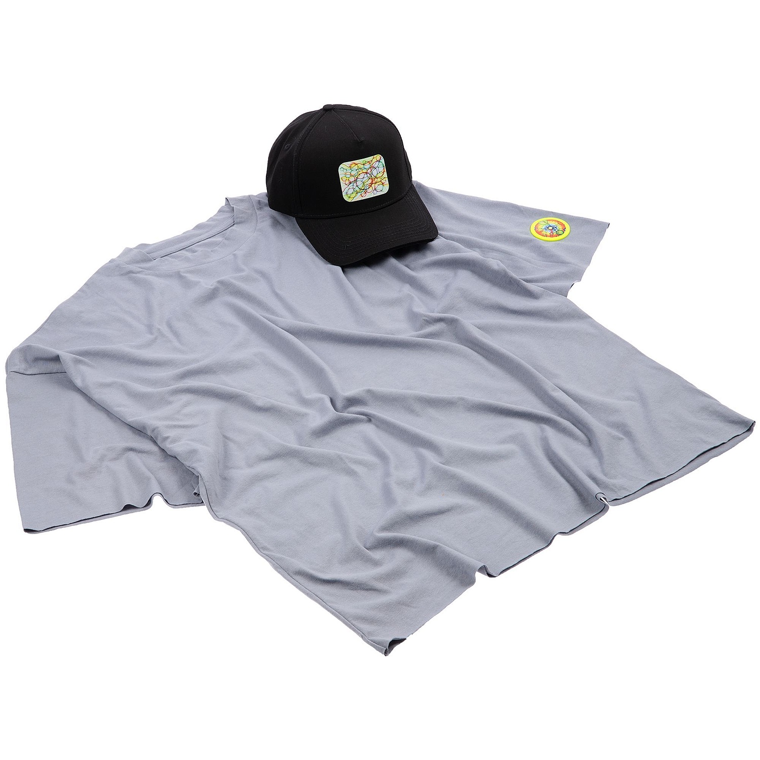 Футболка унисекс оверсайз T1, серая с логотипом