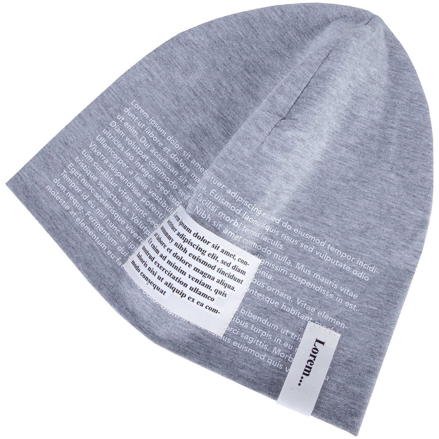 Шапка HeadOn, ver.2, серый меланж с логотипом