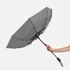 Зонт складной Monsoon, серый с логотипом