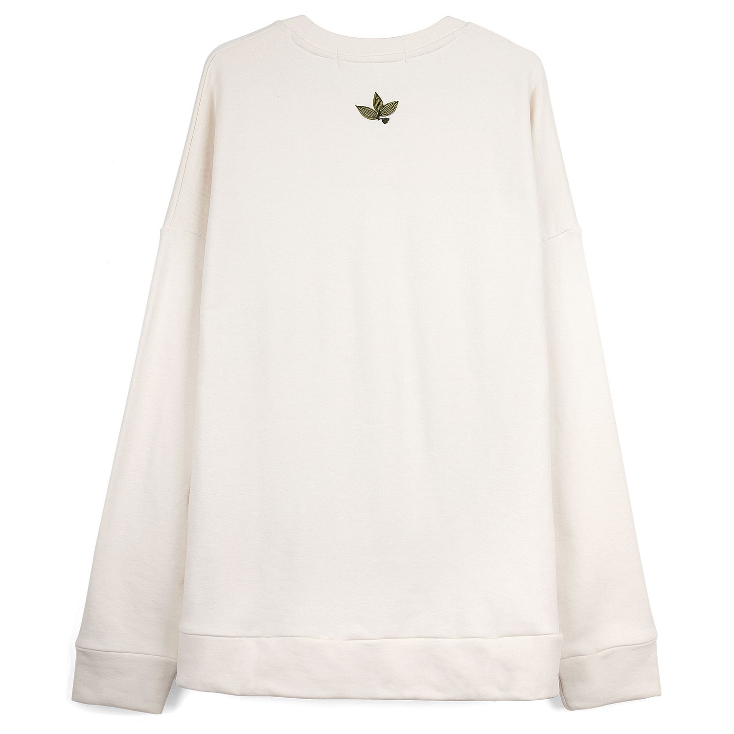 Свитшот унисекс S2, молочно-белый с логотипом