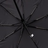 Складной зонт Dome Double с двойным куполом, черный с логотипом