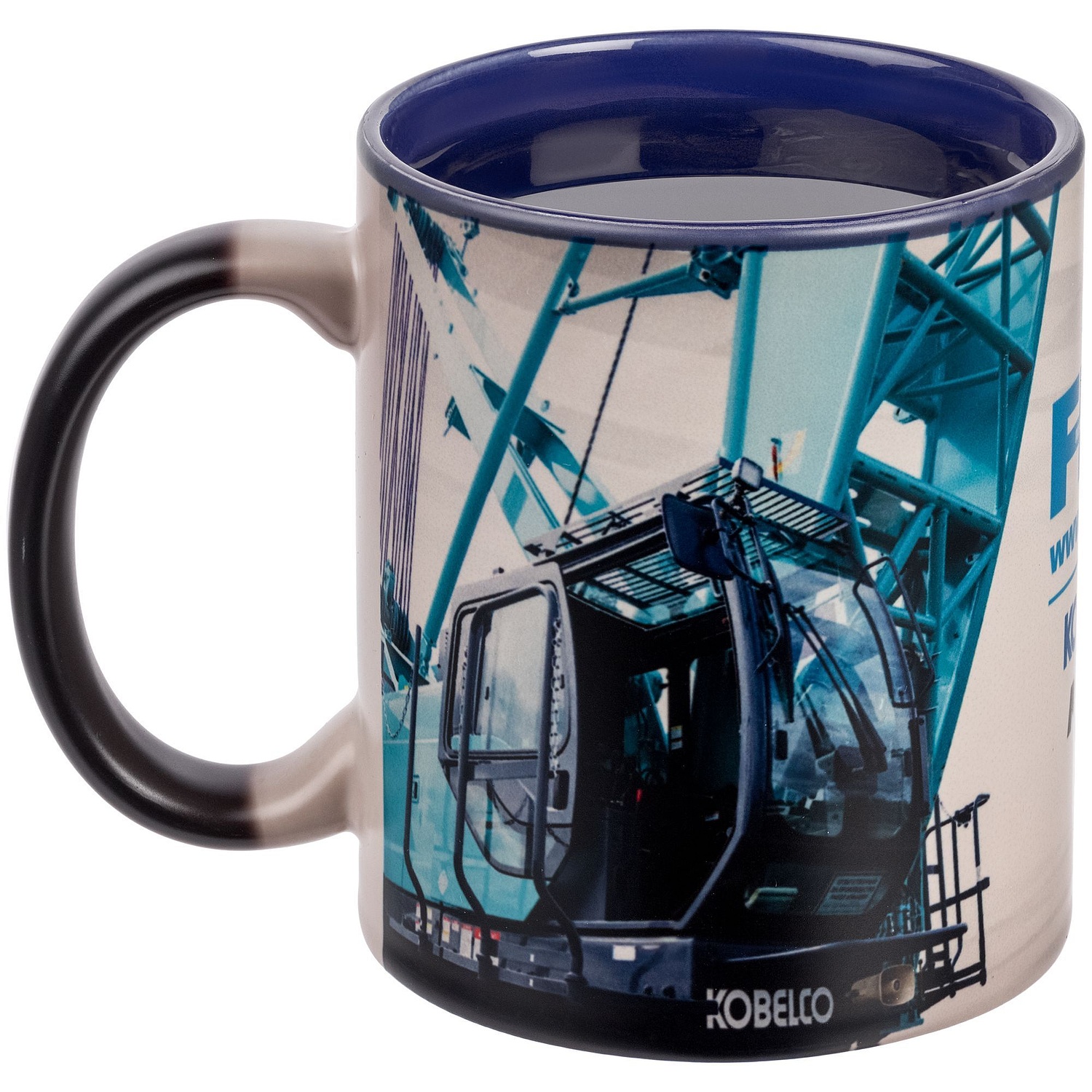 Кружка-хамелеон On Display, матовая, черная с красным