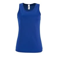 Майка женская Sporty TT Women, ярко-синяя с логотипом