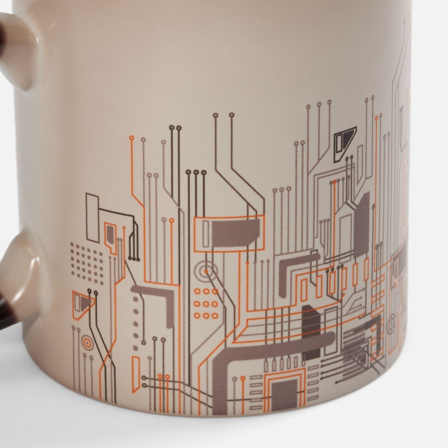 Кружка-хамелеон On Display, матовая, черная с голубым с логотипом