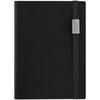 Ежедневник Vivian Metal, недатированный, черный с логотипом