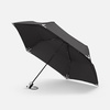 Зонт складной Safebrella, черный с логотипом