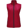 Жилет женский Race BW Women, красный с логотипом