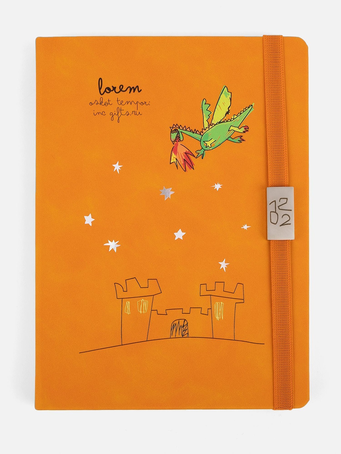 Ежедневник Urban Hard, недатированный, оранжевый с логотипом