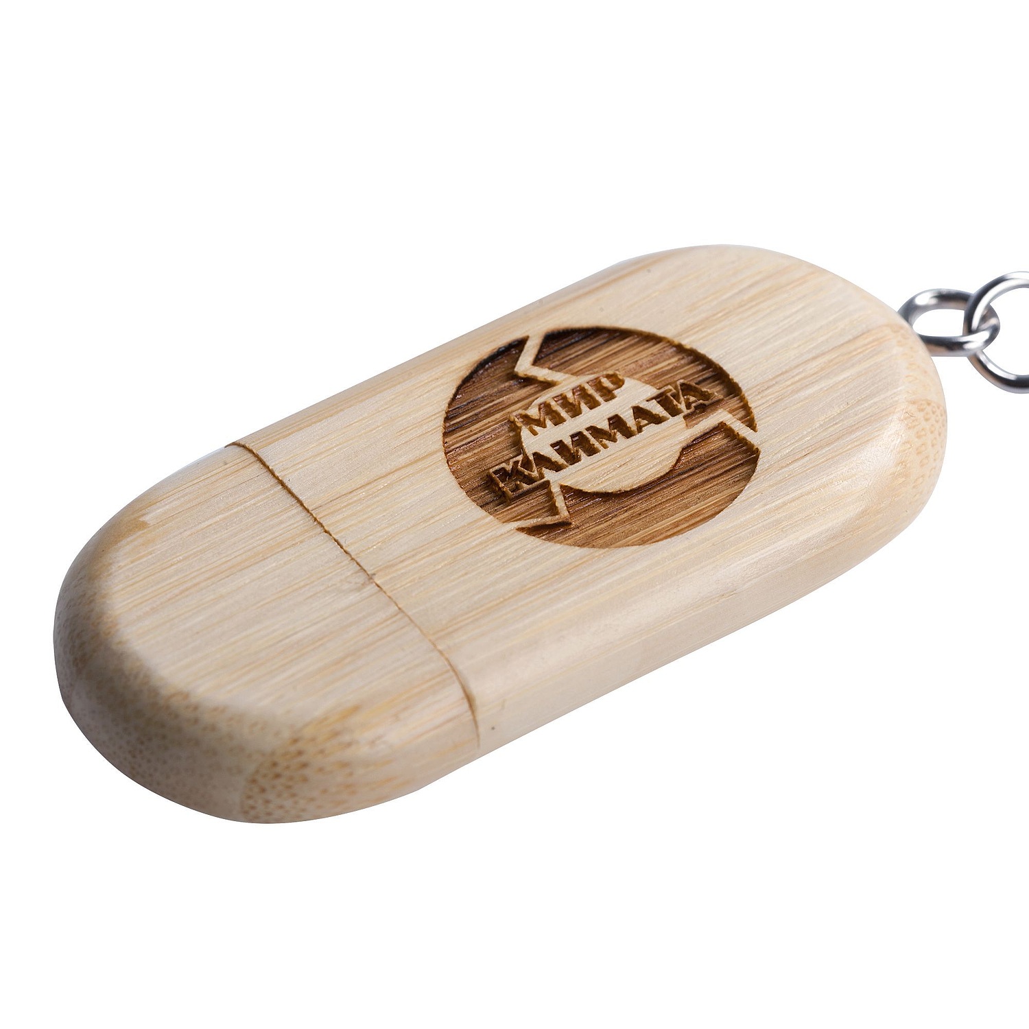 Флешка Bamboo, 8 Гб с логотипом