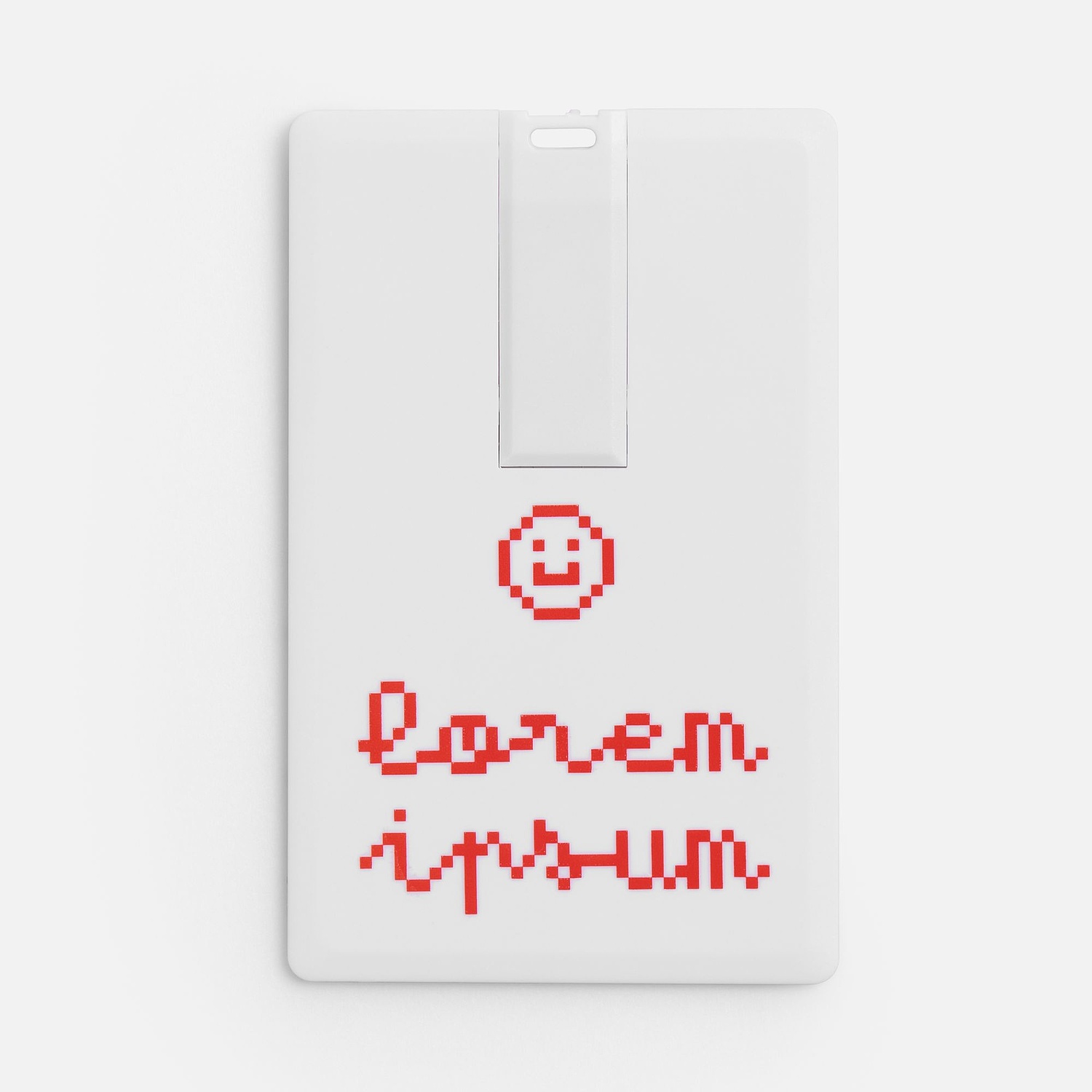 Флешка Card, 8 Гб, белая с логотипом