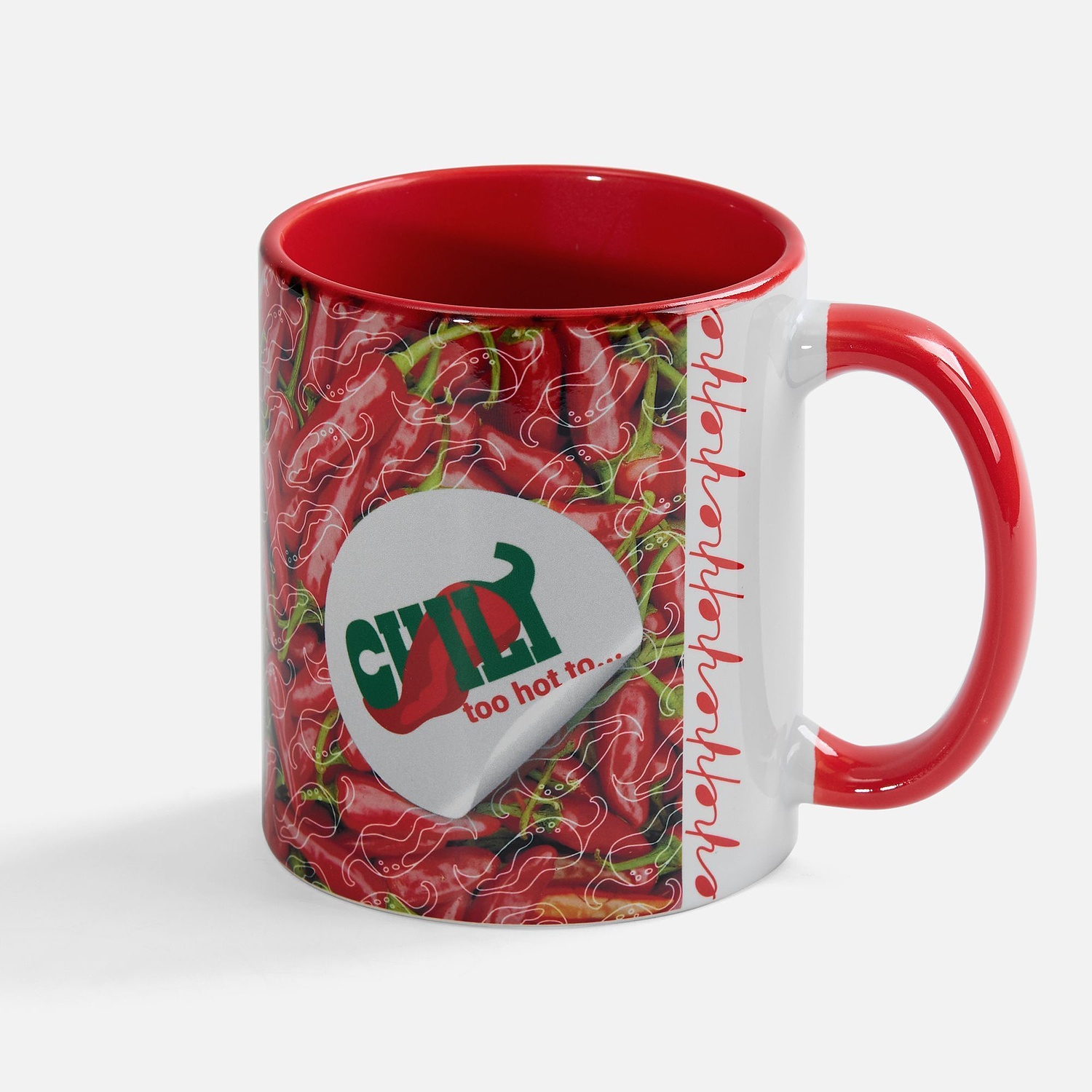 Кружка Promo Plus для сублимационной печати, красная с логотипом