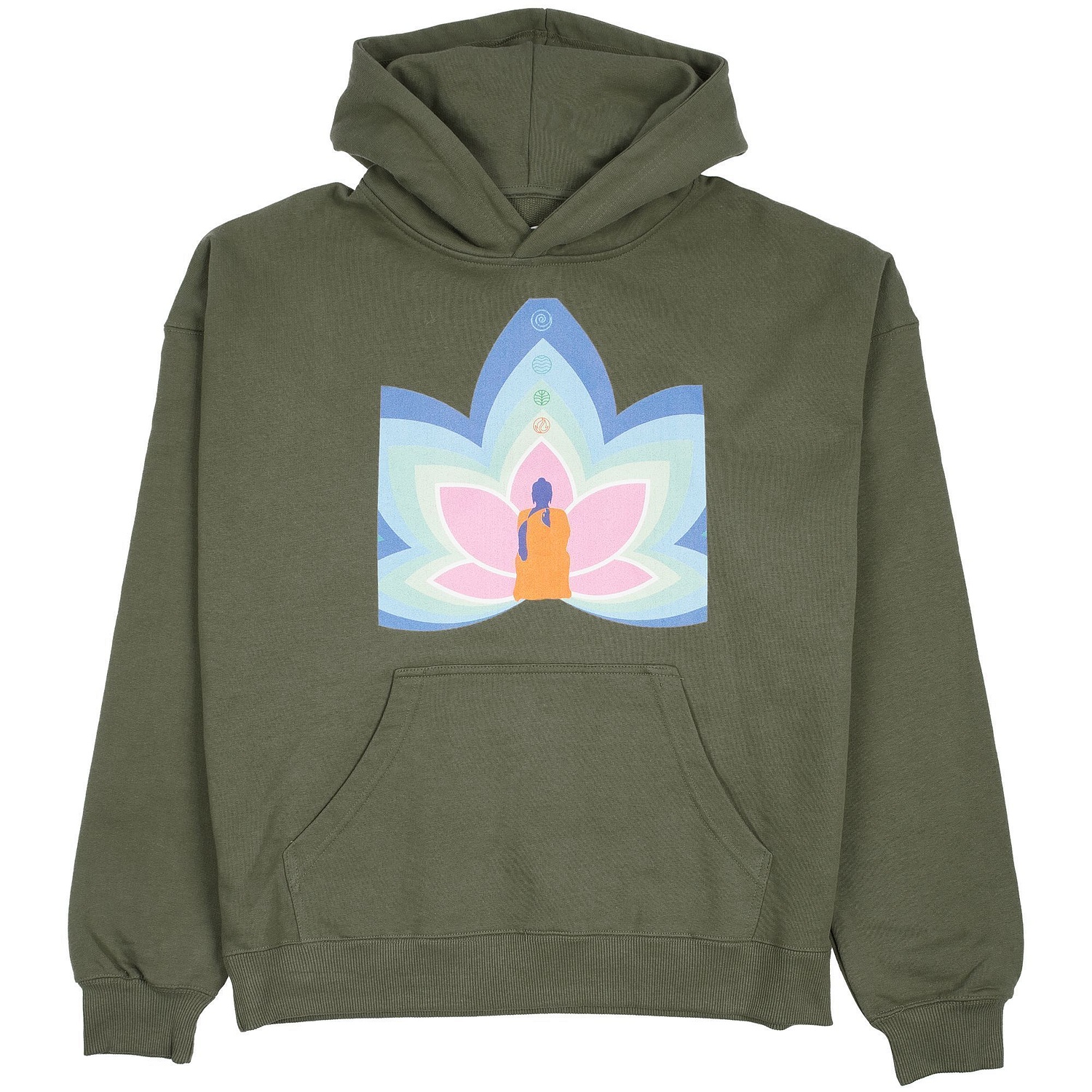 Худи унисекс Connor, хаки с логотипом