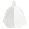 Банная шапка Heat Off, белая с логотипом
