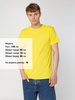 Футболка унисекс T-bolka 160, желтая, размер XL