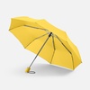 Зонт складной AOC, желтый с логотипом
