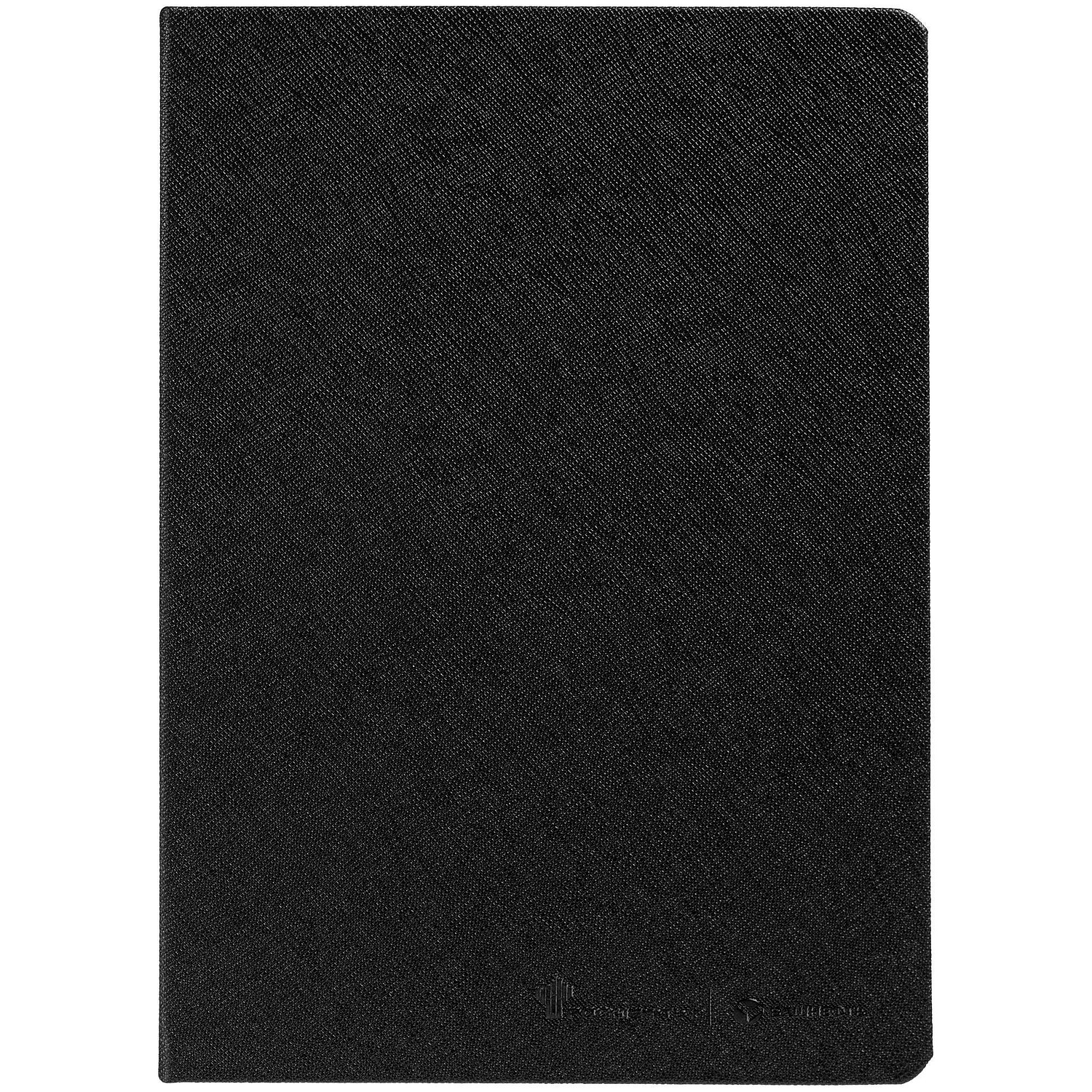 Ежедневник Saffian, недатированный, черный с логотипом