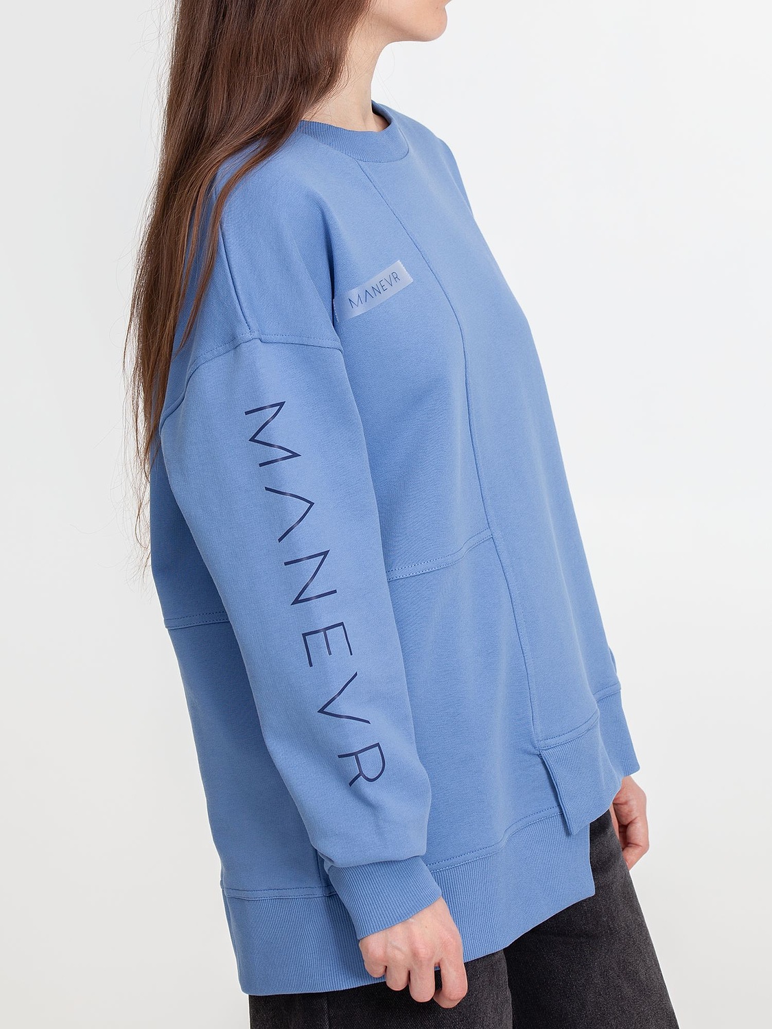 Свитшот Neofit, синий с логотипом