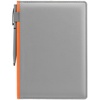 Ежедневник Spain Shall на заказ, недатированный, серый с оранжевым с логотипом