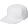 Бейсболка Snapback с прямым козырьком, белая с логотипом