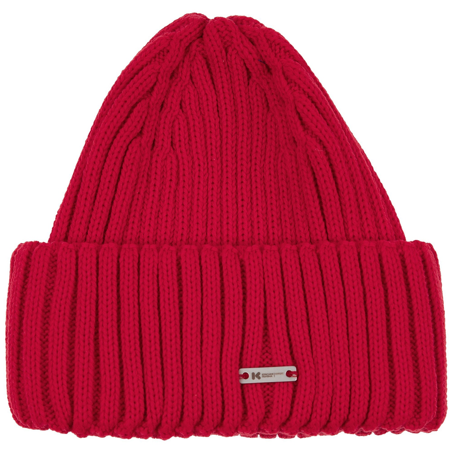 Шапка Hipsta, красная (алая) с логотипом
