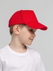 Бейсболка детская Standard Kids, красная с логотипом