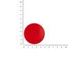 Лейбл из ПВХ Dzeta Round, L, красный с логотипом