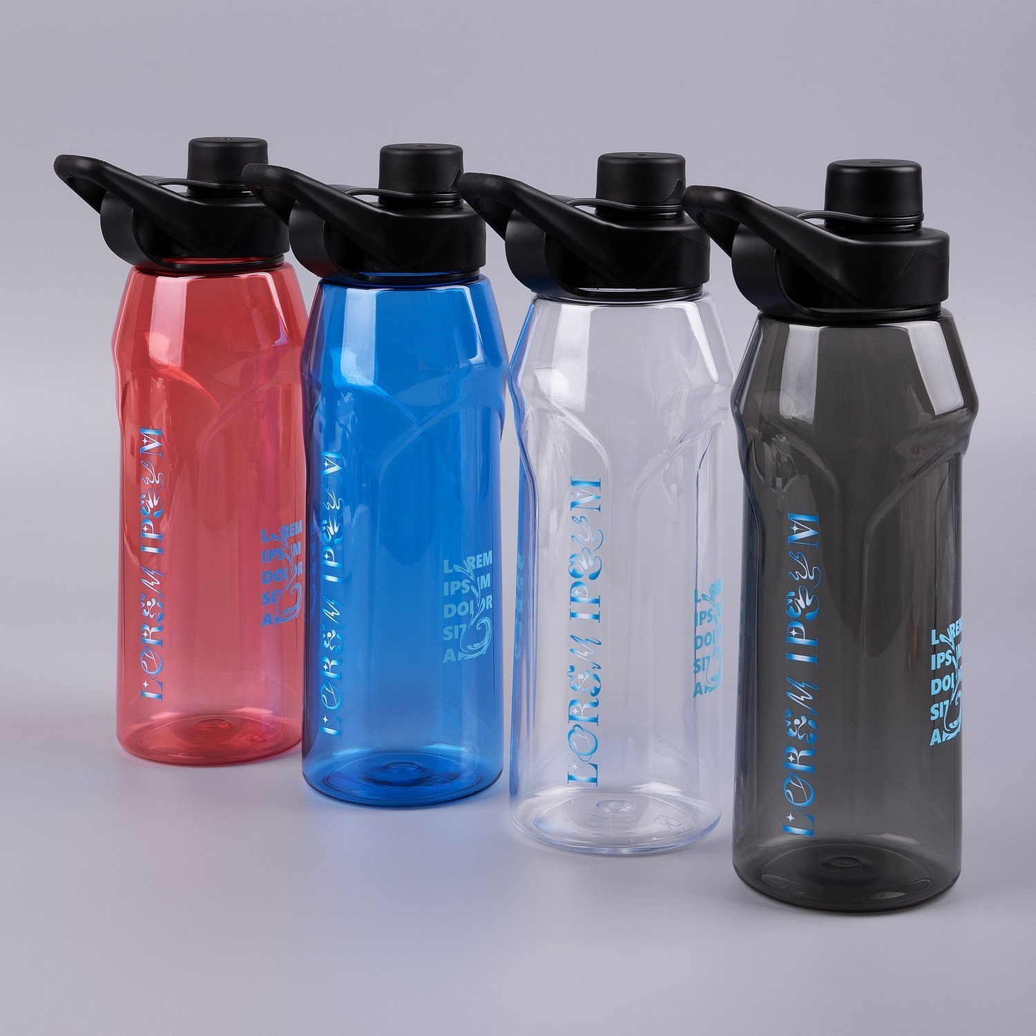 Бутылка для воды Primagrip, красная с логотипом