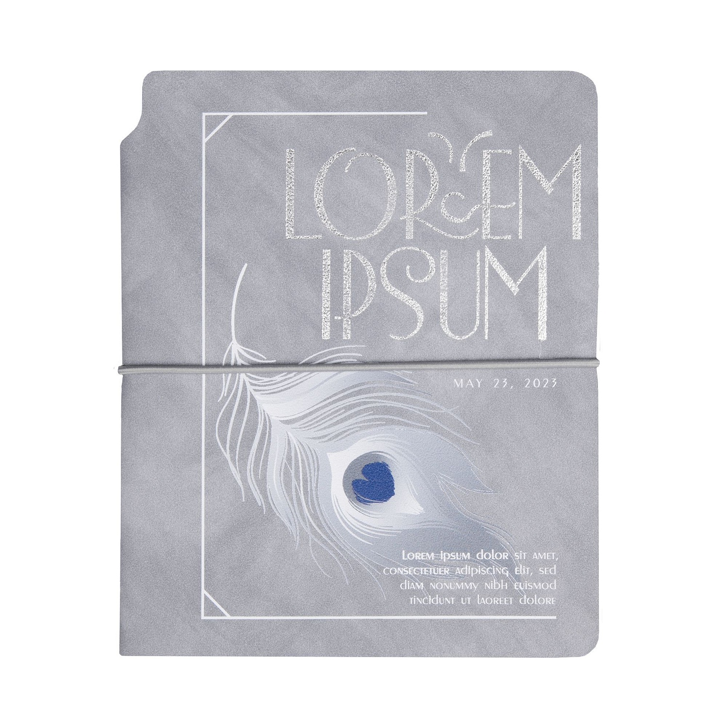 Ежедневник Kuka, недатированный, серый с логотипом