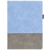 Ежедневник Horizon, недатированный, серый с голубым с логотипом