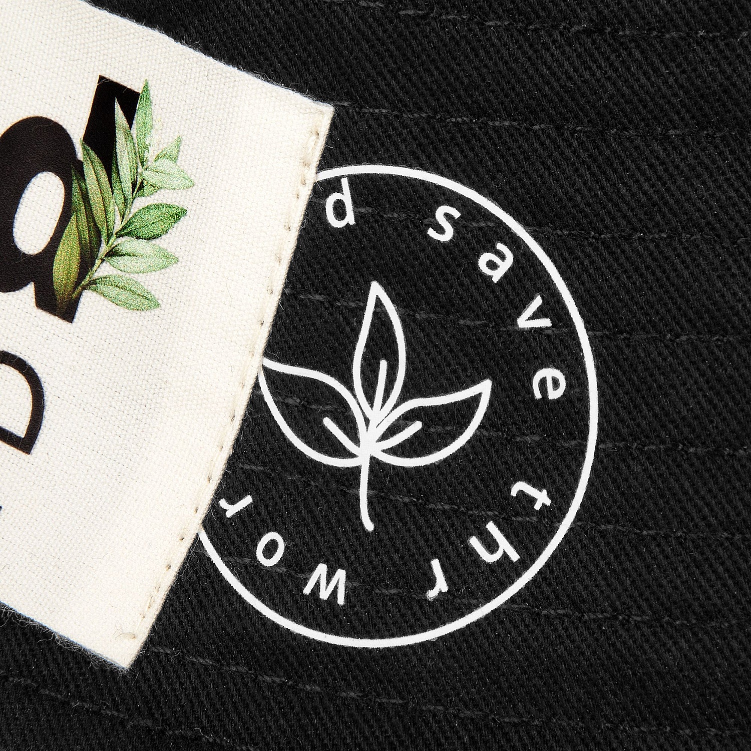 Панама C7, черная с логотипом