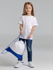 Рюкзак детский Classna, белый с синим с логотипом