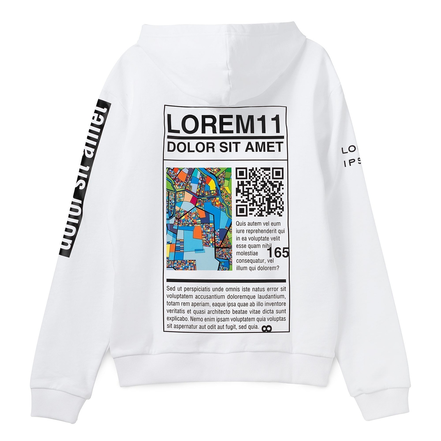 Худи Barta, белое с логотипом