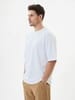 Футболка Oversize Premium 210, белая с логотипом