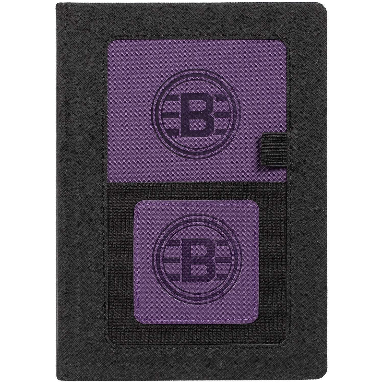 Ежедневник Mobile на заказ, недатированный, черно-фиолетовый с логотипом