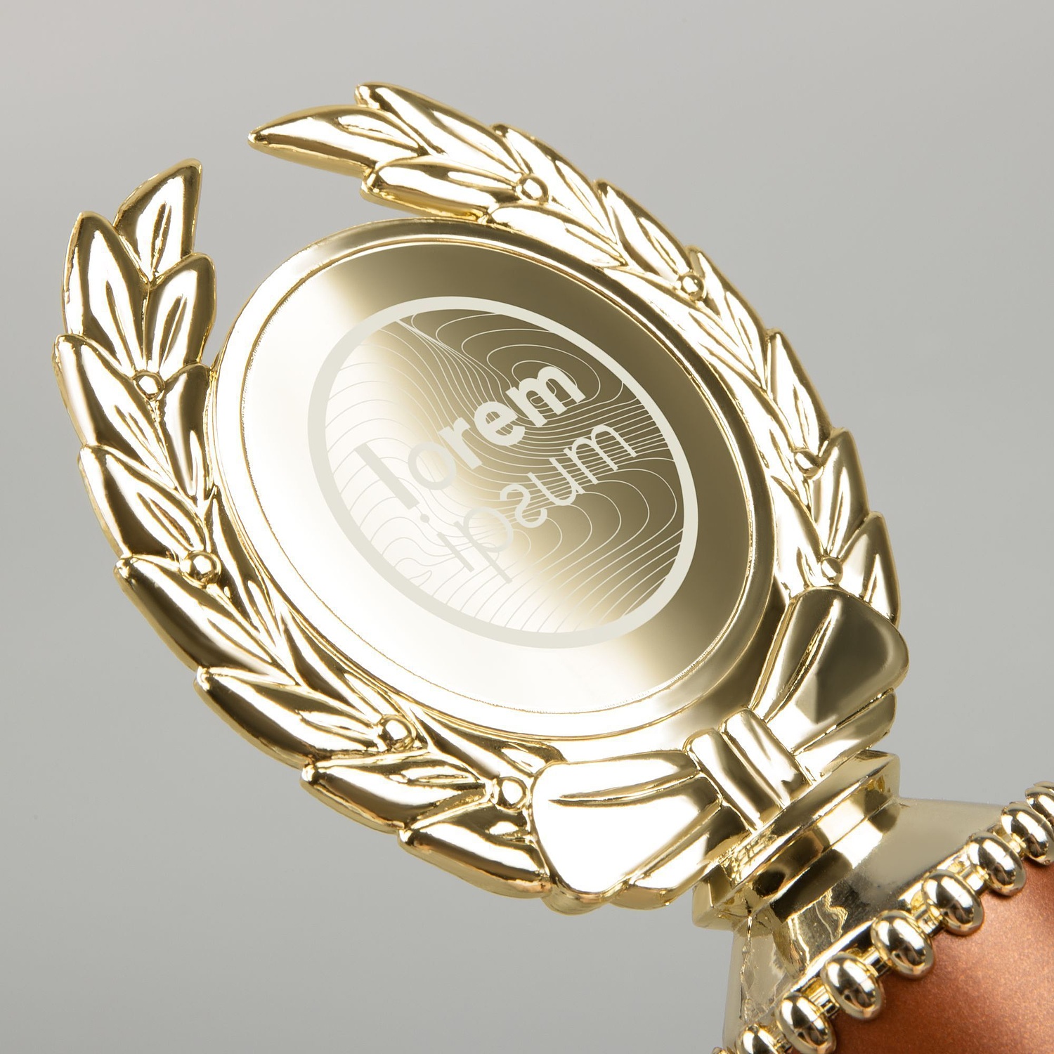 Стела EnterPrize, малая, бронзовая с логотипом