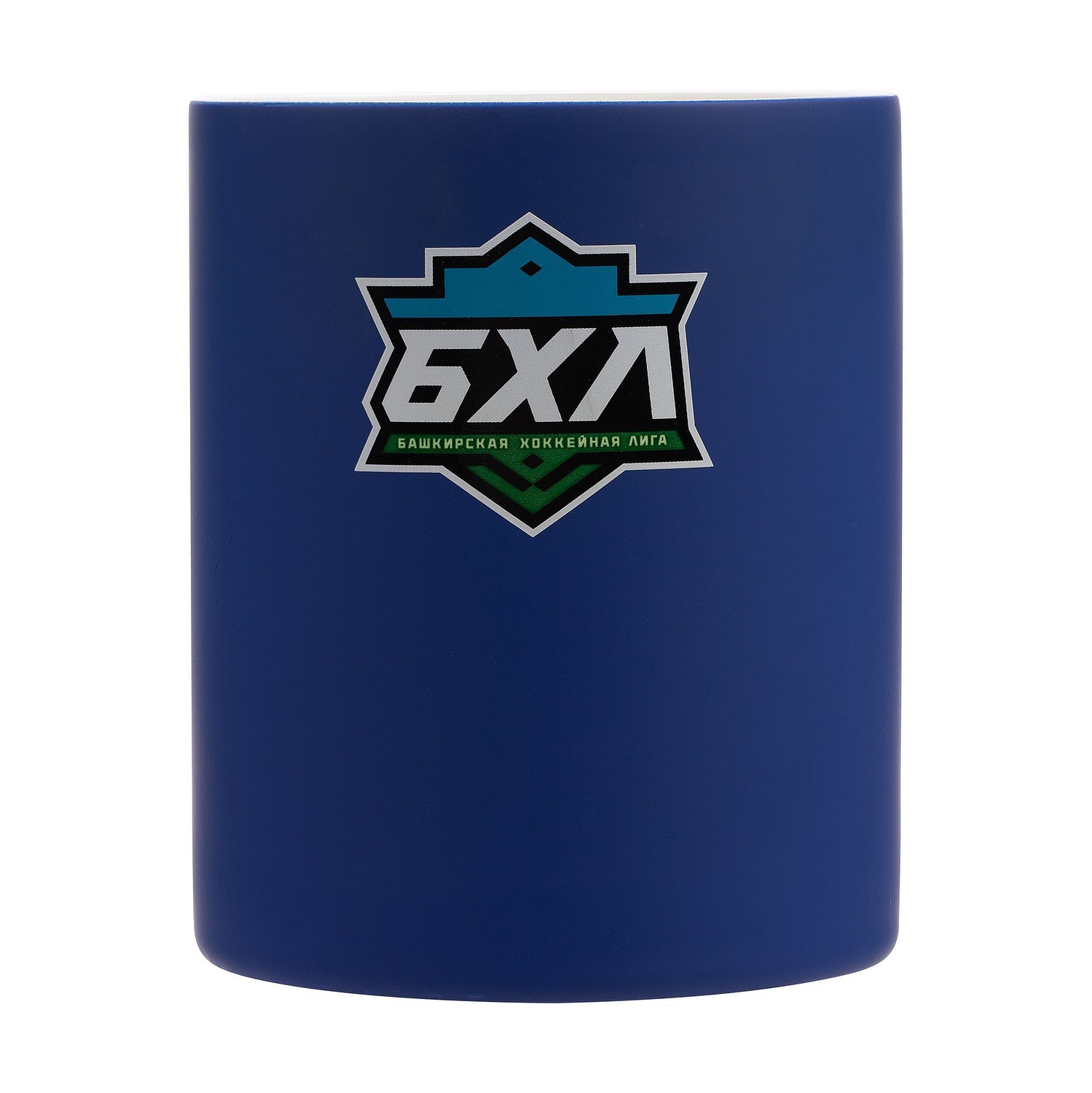 Кружка Promo Soft с покрытием софт-тач, синяя с логотипом