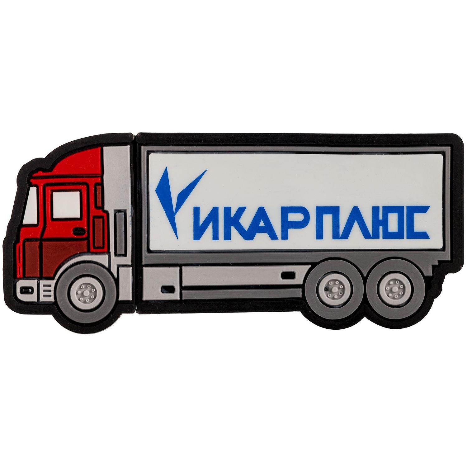 Флешка «Грузовик», красная, 8 Гб с логотипом