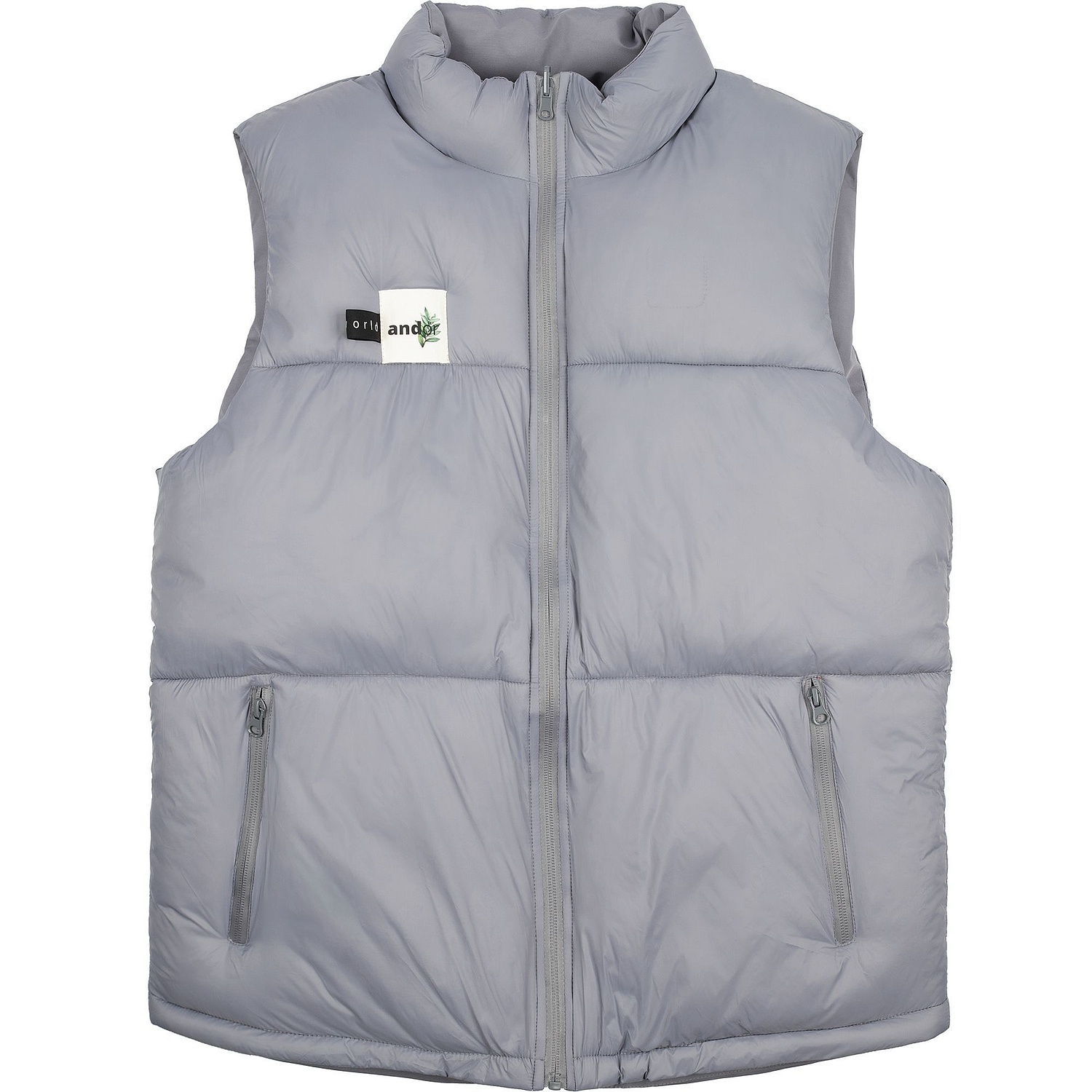 Жилет двусторонний V2, серый с логотипом