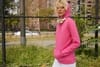 Толстовка с капюшоном женская Hoodie, лиловая с логотипом