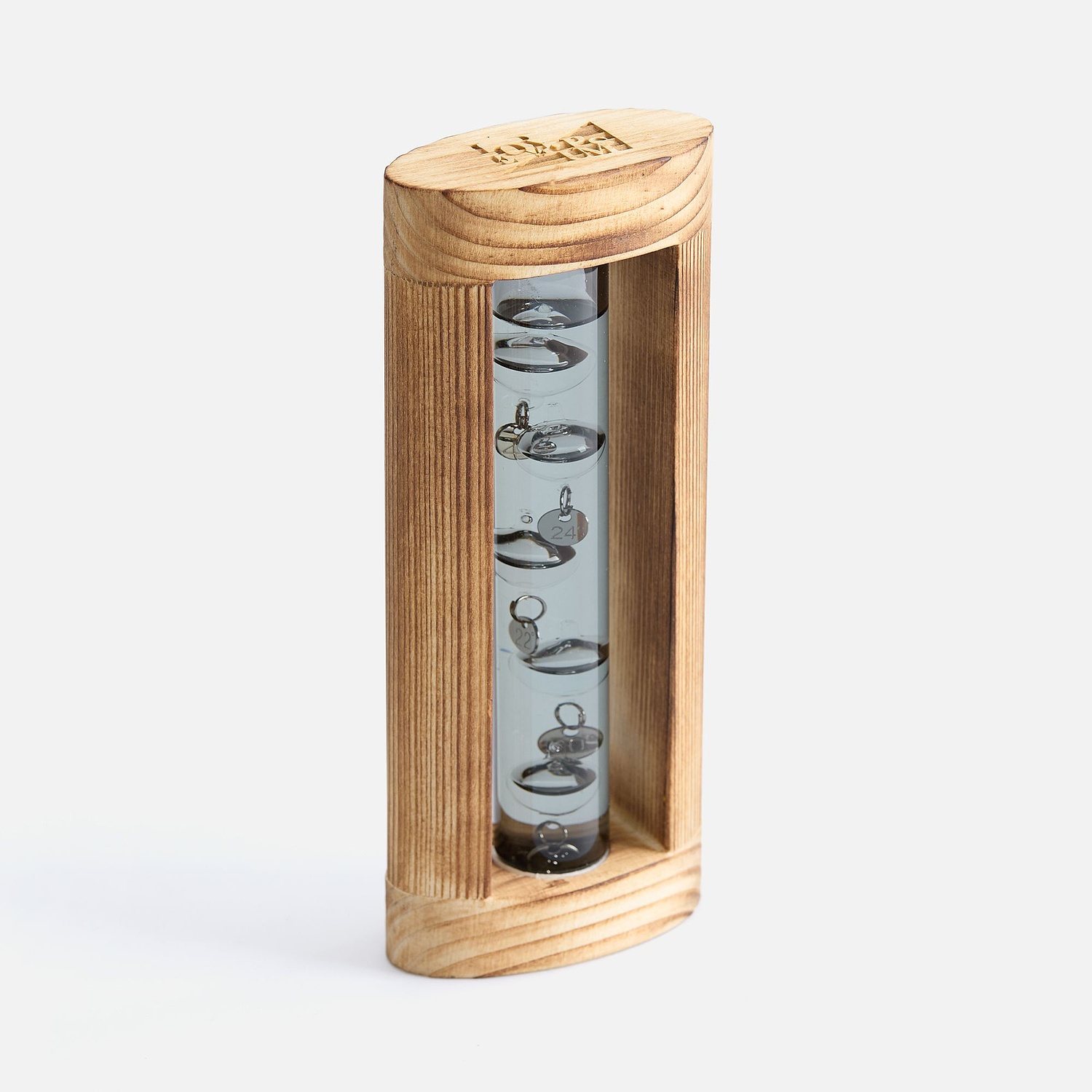 Термометр «Галилей» в деревянном корпусе, серый