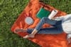 Плед для пикника Comfy, желтый с логотипом